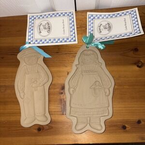 Vintage Brown Bag Cookie Molds LOT 2 Raggedy Ann & Andy 1988 Set Of Molds
